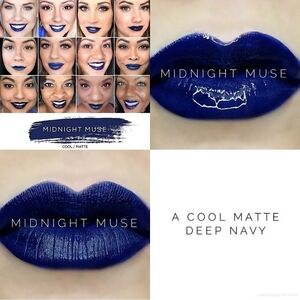 Lipsense Midnight Muse NEW Matte Cool Navy Blue Long Lasting Liquid Lipstick